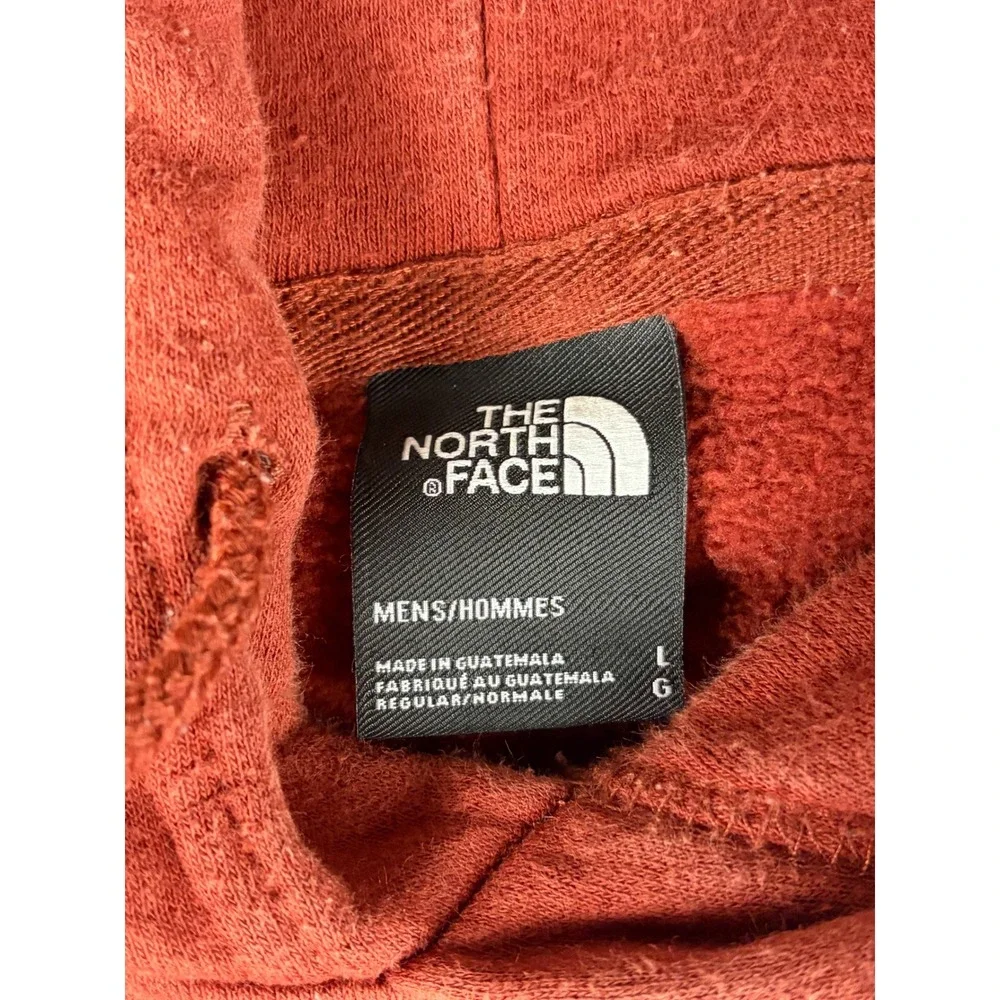 The North Face Mens Half Dome Logo Pullover Hoodie Rust Orange Large NF0A4M4B